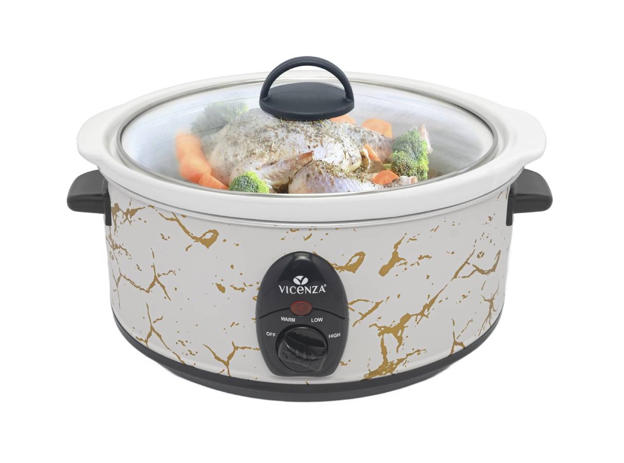 VSC03MB Putih Penanak Perlahan Slow Cooker 3.5 L Motif Marmer